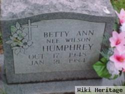 Betty Ann Wilson Humphrey