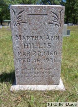 Martha Ann Riley Hillis