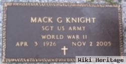 Sgt Mack G. Knight