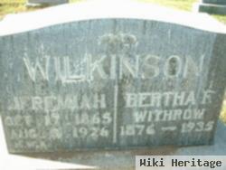 Bertha F Wilkinson