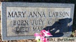 Mary Anna Conway Lawson