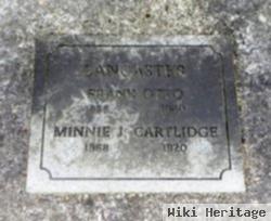 Minnie J. Cartlidge Lancaster