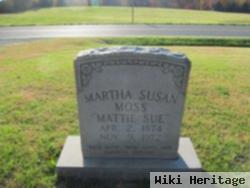 Martha Susan "mattie Sue" Moss