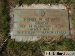 Henry W Bramer