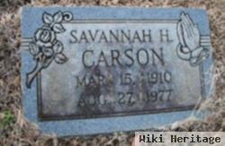 Savannah H Carson