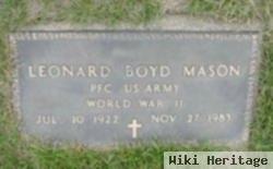 Pfc Leonard Boyd Mason