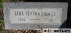 Louisa "lida" Thomas Gage