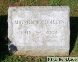 Mignon Boyd Allyn