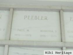 Paul M Peebler