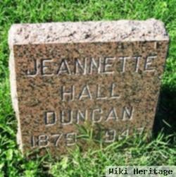 Jeannette "nettie" Hall Duncan