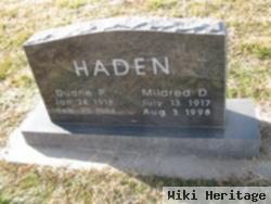 Mildred D Haden