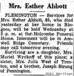 Esther J Strong Abbott