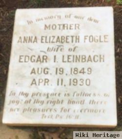 Anna Elizabeth Fogle Leinbach