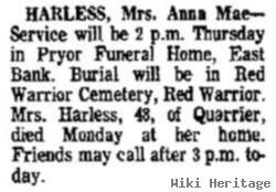 Anna Mae Petry Harless