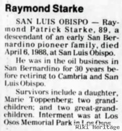 Raymond Patrick Starke