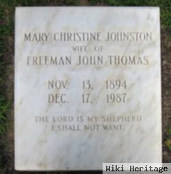 Mary Christine Johnston Thomas