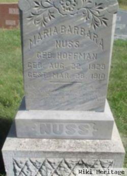 Maria Barbara Hoffman Nuss