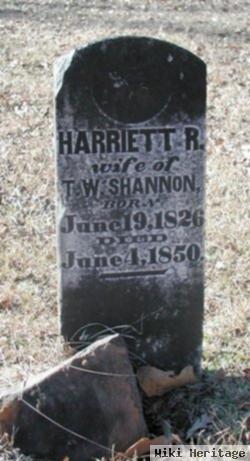 Harriett R. Maples Shannon