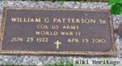 William G Patterson, Sr