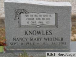 Nancy Mary Widener Knowles