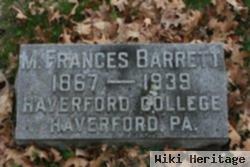 M. Frances Barrett