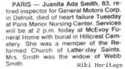 Juanita Ada Green Smith