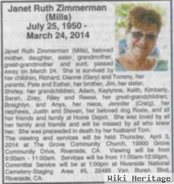 Janet Ruth Mills Zimmerman