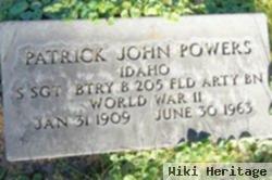 Sgt Patrick John Powers