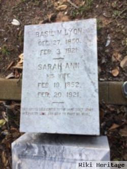 Sarah Ann Spinks Lyon