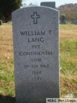 William T Lang