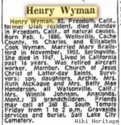 Henry Wyman