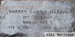 Warren Gamble Hardin