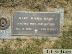 Mary Wilma Hawkinberry Haun