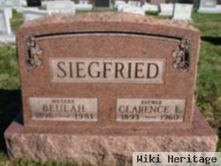 Clarence E Siegfried