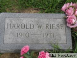 Harold William "hap" Riese