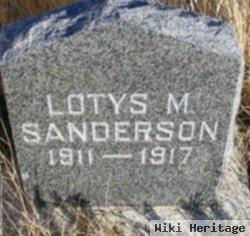 Lotys M Sanderson