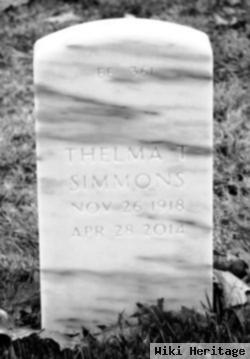 Thelma T Simmons