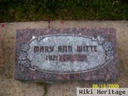 Mary Ann Witte