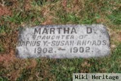 Martha D Rhoads