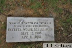 Fay Etta Wolfe Schlesinger