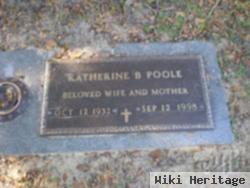 Katherine B Poole