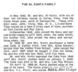 Aloys Carl "al" Kuntz, Sr