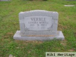 Lenora Myrtle Verble