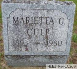 Marietta G Culp