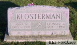 Leonard J Klosterman, Sr