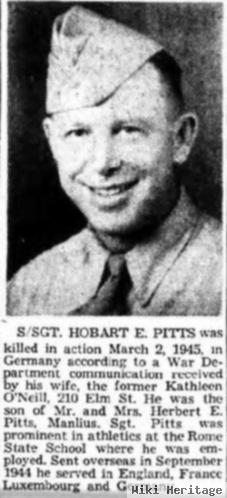 Sgt Hobart E Pitts