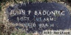 John F. Badoniec