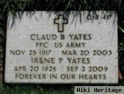 Pfc Claud B Yates