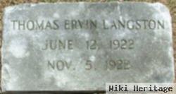 Thomas Ervin Langston