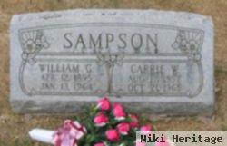 Caroline W "carrie" Sampson